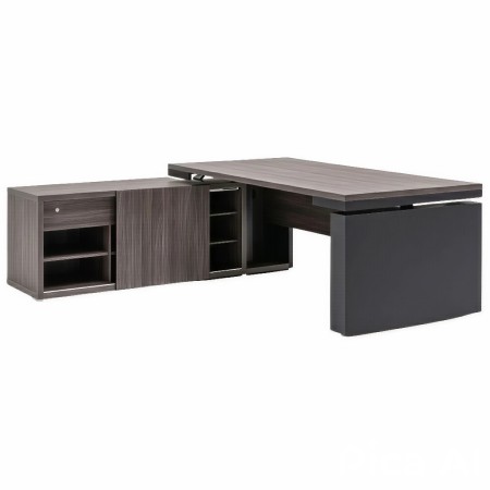 Bureau de direction assis-debout design dans pièce lumineuse