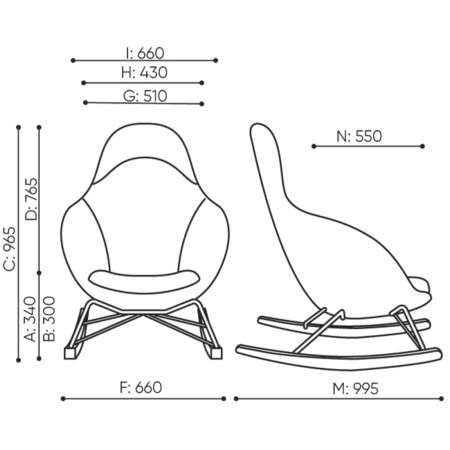 Plan technique fauteuil Vieni – Vieni