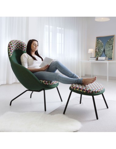 Fauteuil Vieni avec repose-pieds, confort détente – Vieni