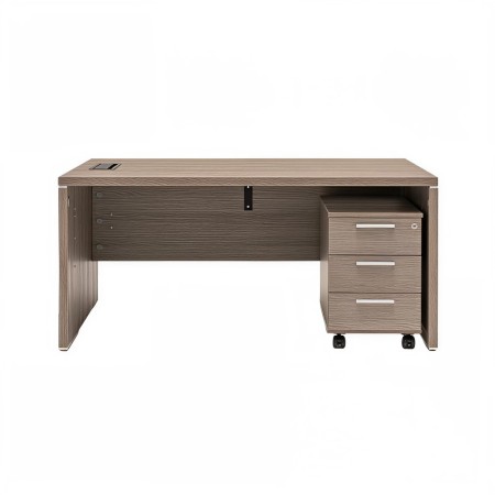 Bureau de direction avec caisson de rangement 3 tiroirs