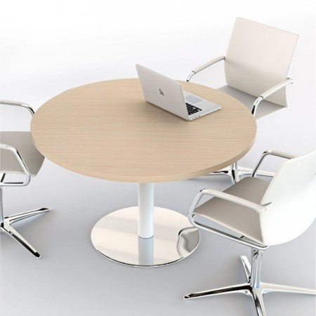 Table de réunion ronde 120cm 2