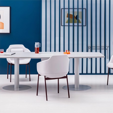 Table de conférence rectangulaire L. 190 x 90 cm 6-8places 2