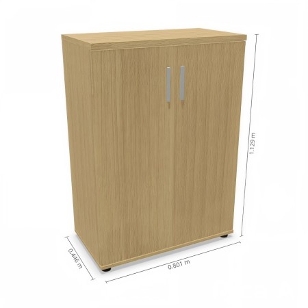 Dimensions de l'armoire portes battantes en bois clair