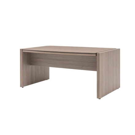 Bureau de direction design en bois mélamine avec voile de fond