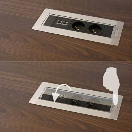 Option de médiabox possible avec prises intégrées