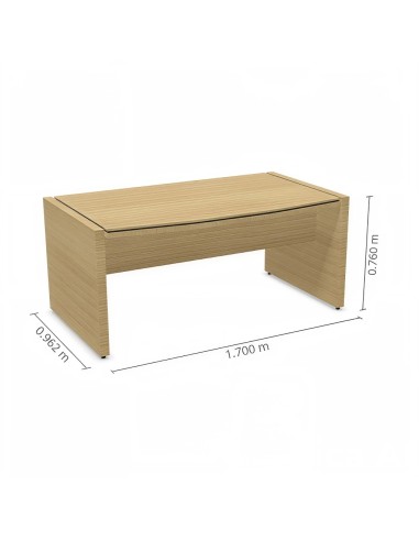 Dimensions petit bureau de direction en bois clair