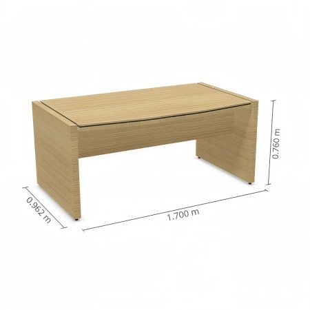 Dimensions petit bureau de direction en bois clair