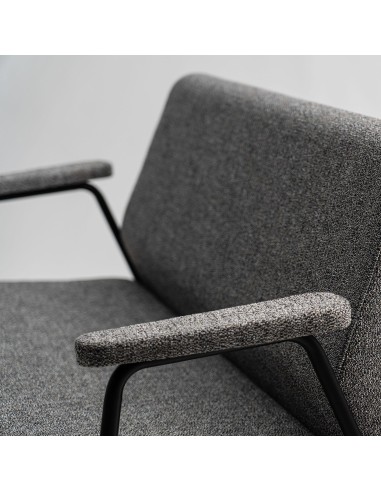 Détail accoudoir et tissu de la banquette Clip – Clip