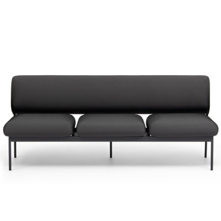 Banquette Fora Care trois places en tissu vert, design moderne – Fora Care 2