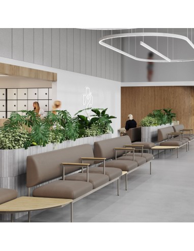 Banquette Fora Care utilisée dans une bibliothèque moderne – Fora Care