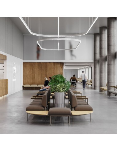 Banquette Fora Care installée dans un espace détente lumineux – Fora Care