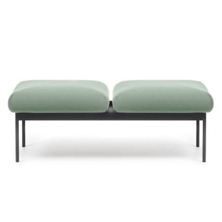 Banquette Fora Care deux places en tissu vert clair – Fora Care