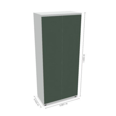 Dimensions grande armoire de rangement avec 2 portes battantes
