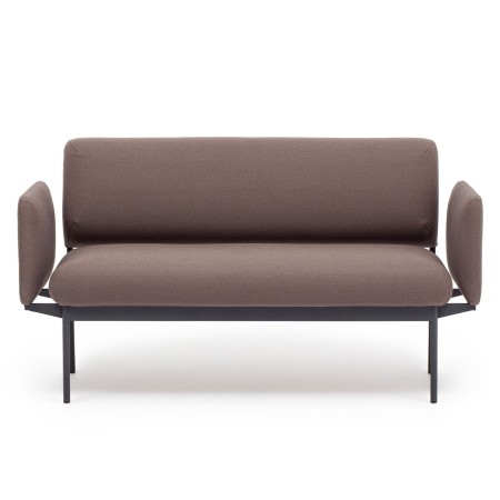 Canapé Fora Care deux places en tissu brun clair, design minimaliste – Fora Care