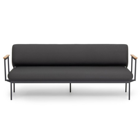 Canapé Fora Care avec accoudoirs bois et structure métal – Fora Care 2