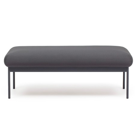 Banquette tapissée en tissu gris anthracite – Fora Care