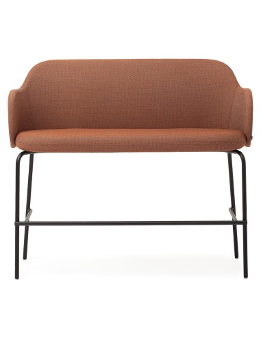 Vue de face du banc brun clair compact et moderne – Flos