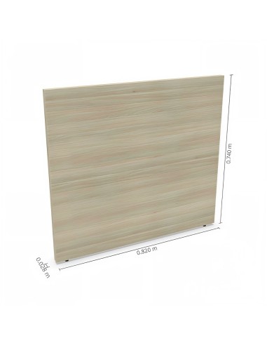 Pied bas droite L. 82 x P. 2,8 x H. 74cm