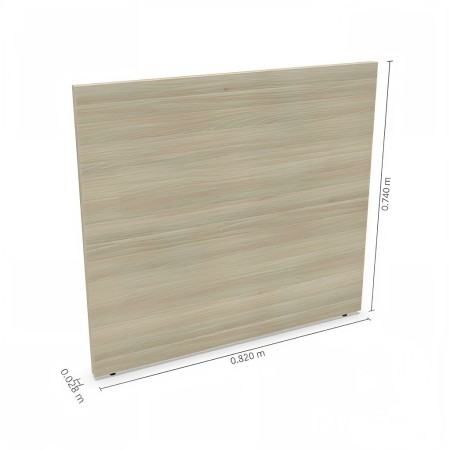 Pied bas droite L. 82 x P. 2,8 x H. 74cm