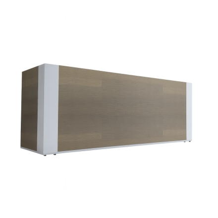 Réception en bois et blanc