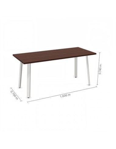 Dimensions bureau en bois foncé