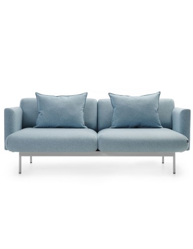 Canapé modulaire Fora bleu clair, version trois places - Fora