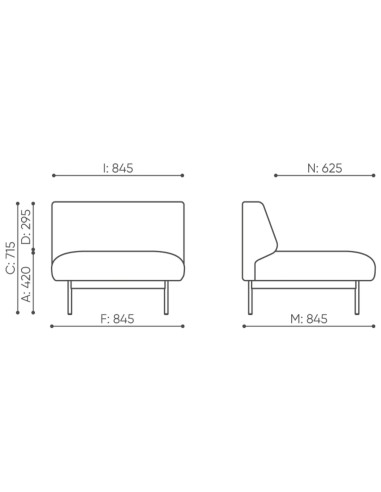 Dimensions et mesures des modules Fora avec plans - Fora
