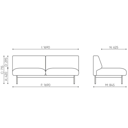 Dimensions des modules Fora avec plan technique - Fora
