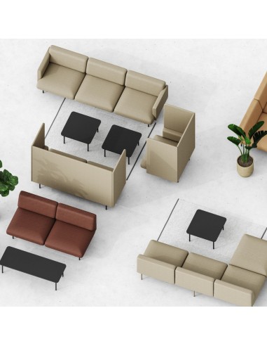 Configurations variées de modules Fora en vue aérienne - Fora