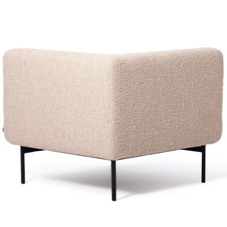 Vue arrière d’un module d’angle Fora beige - Fora