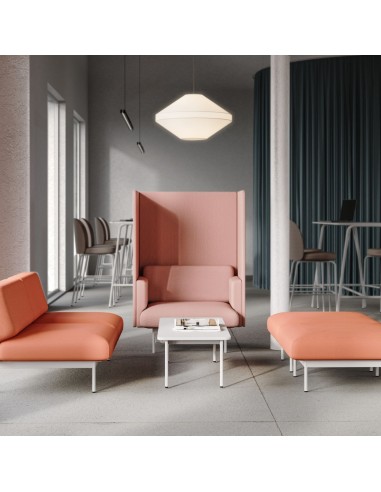 Espace privatif avec fauteuil isolant Fora rose - Fora