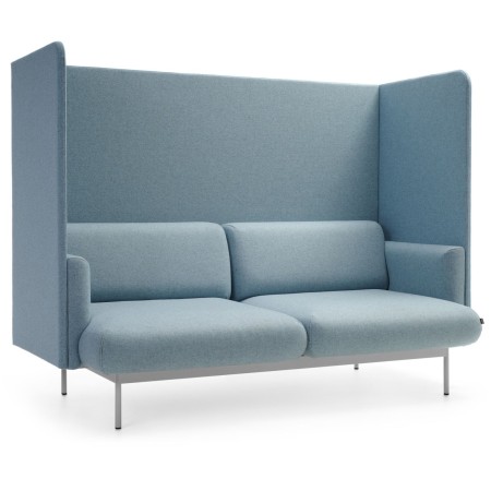 Vue latérale d’un module acoustique Fora bleu clair - Fora