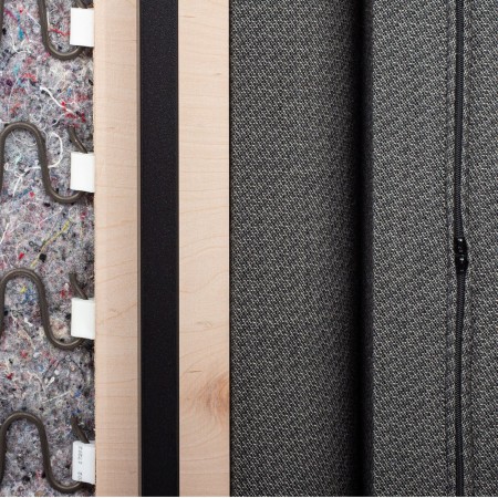 Sélection de finitions textiles et bois pour modules Fora - Fora