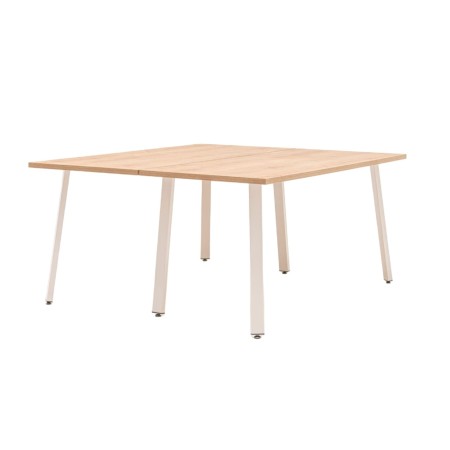 2 poste de travail en 1 bureaux bench Ogi A