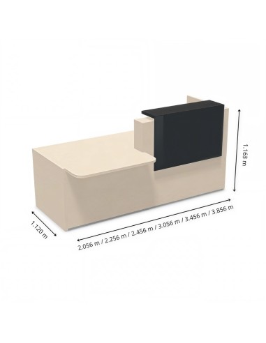 Longueurs pour meuble de réception disponible