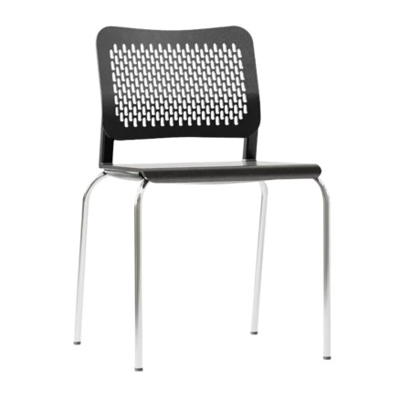 Chaise en plastique avec pied métallique pour formation - WAIT