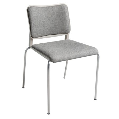 Chaise pour formation avec dossier et assise en tissu - WAIT