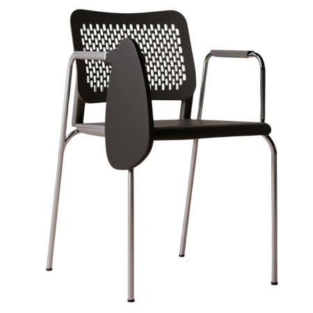 Chaise plastique pour formation WAIT avec tablette écritoire