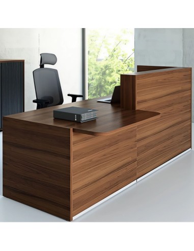 Meuble de réception avec partie plus basse pour accès à tous