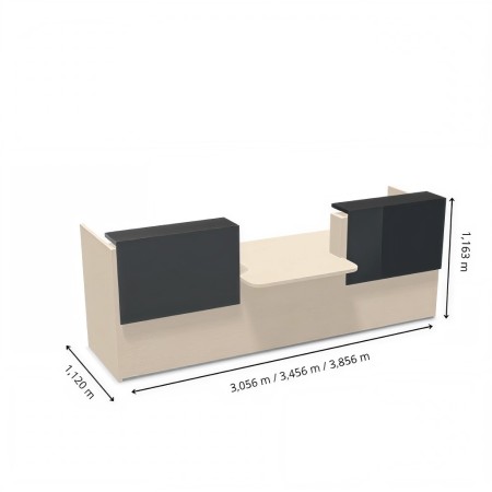 Dimensions meuble de réception avec plusieurs longueurs disponibles