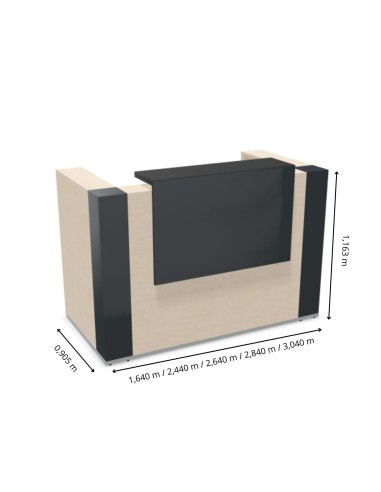 Dimensions disponibles avec plusieurs possibilités pour la longueur