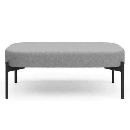 Vue banc moderne en tissu gris - Leaf Pod