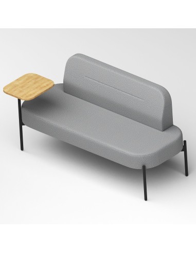 Vue latérale d’un fauteuil compact avec coussin - Leaf Pod
