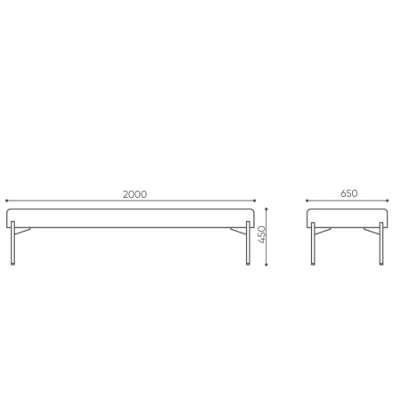 Dimensions fauteuil moderne en tissu gris clair - Leaf Pod