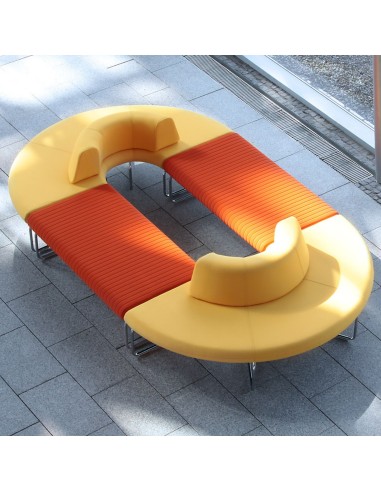 Modules Legvan rouges et jaunes en cercle ludique - Legvan