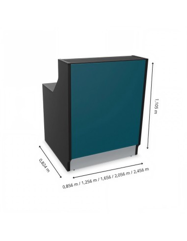 Dimensions possible banque d'accueil design