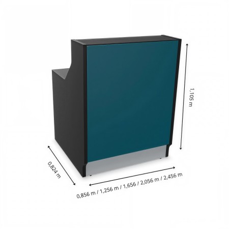 Dimensions possible banque d'accueil design