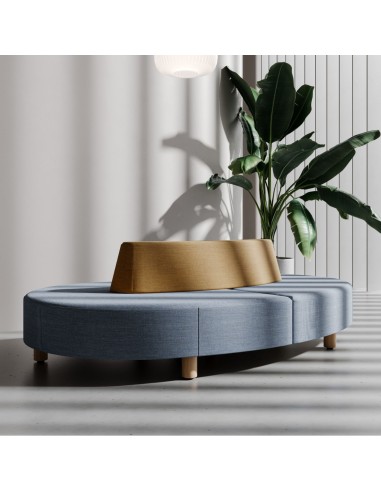 Canapé Nubi rouge brique dans une pièce moderne - Nubi