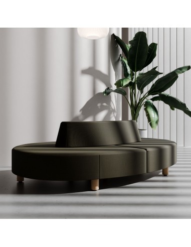 Canapé Nubi gris anthracite dans un intérieur sobre - Nubi