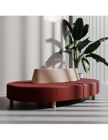 Canapé Nubi marron foncé avec ambiance chaleureuse - Nubi